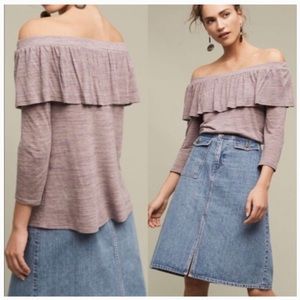 Anthro Dolan Charla off the shoulder top